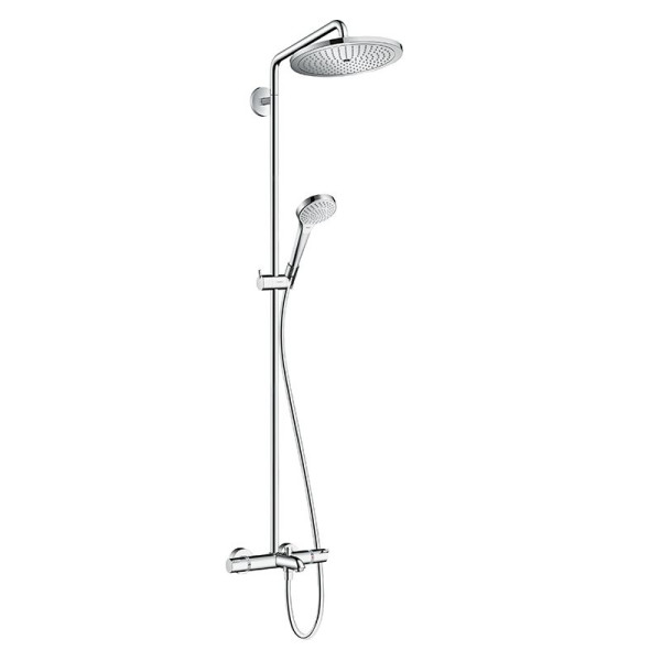 Hansgrohe Croma Select S 280 Showerpipe with Thermostatic Bath Mixer, Chrome Finish